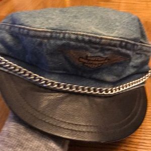 Harley Davidson hat. small discolored spot on top